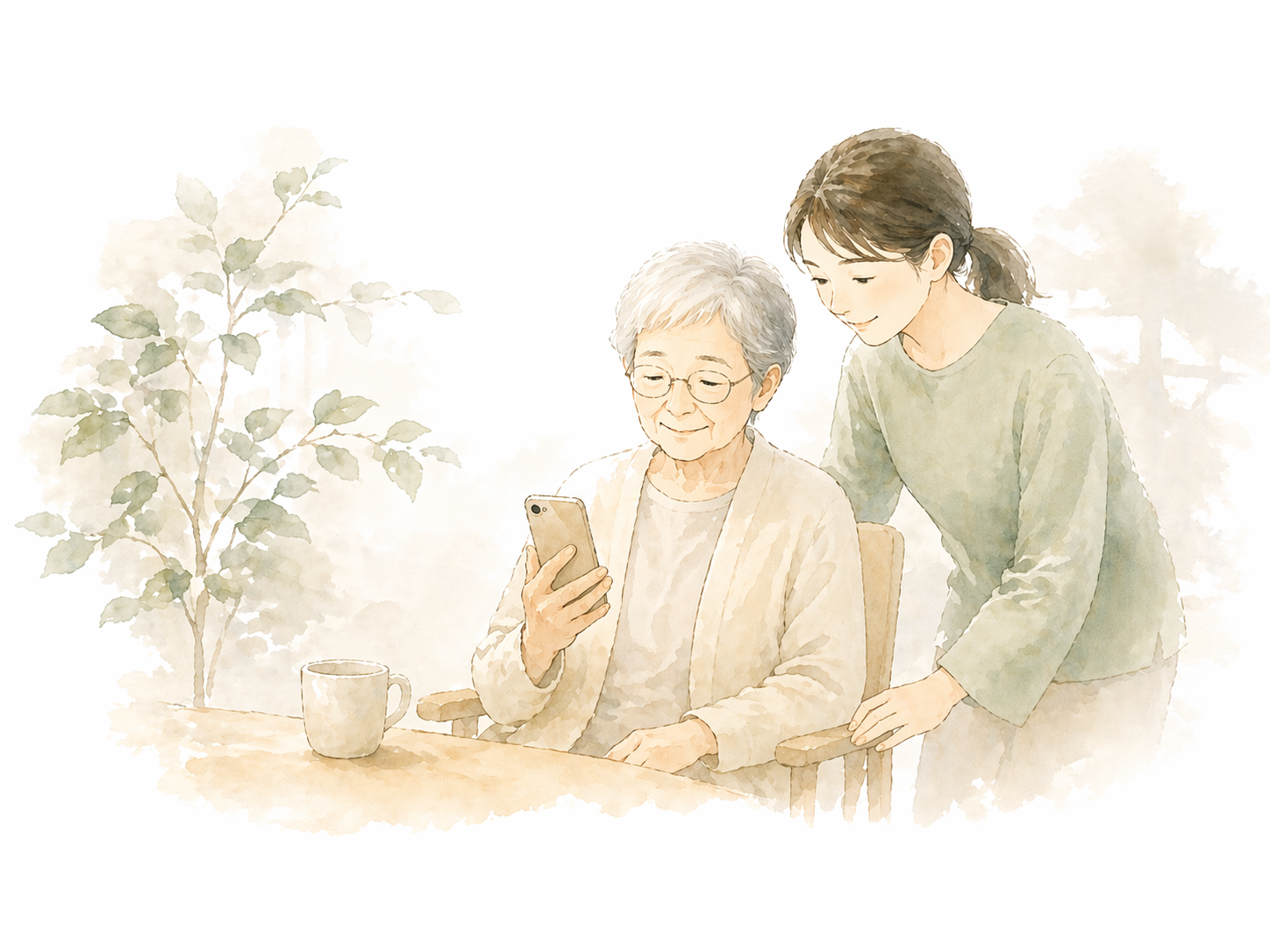 家族とKusuri Memoを共有するイメージ